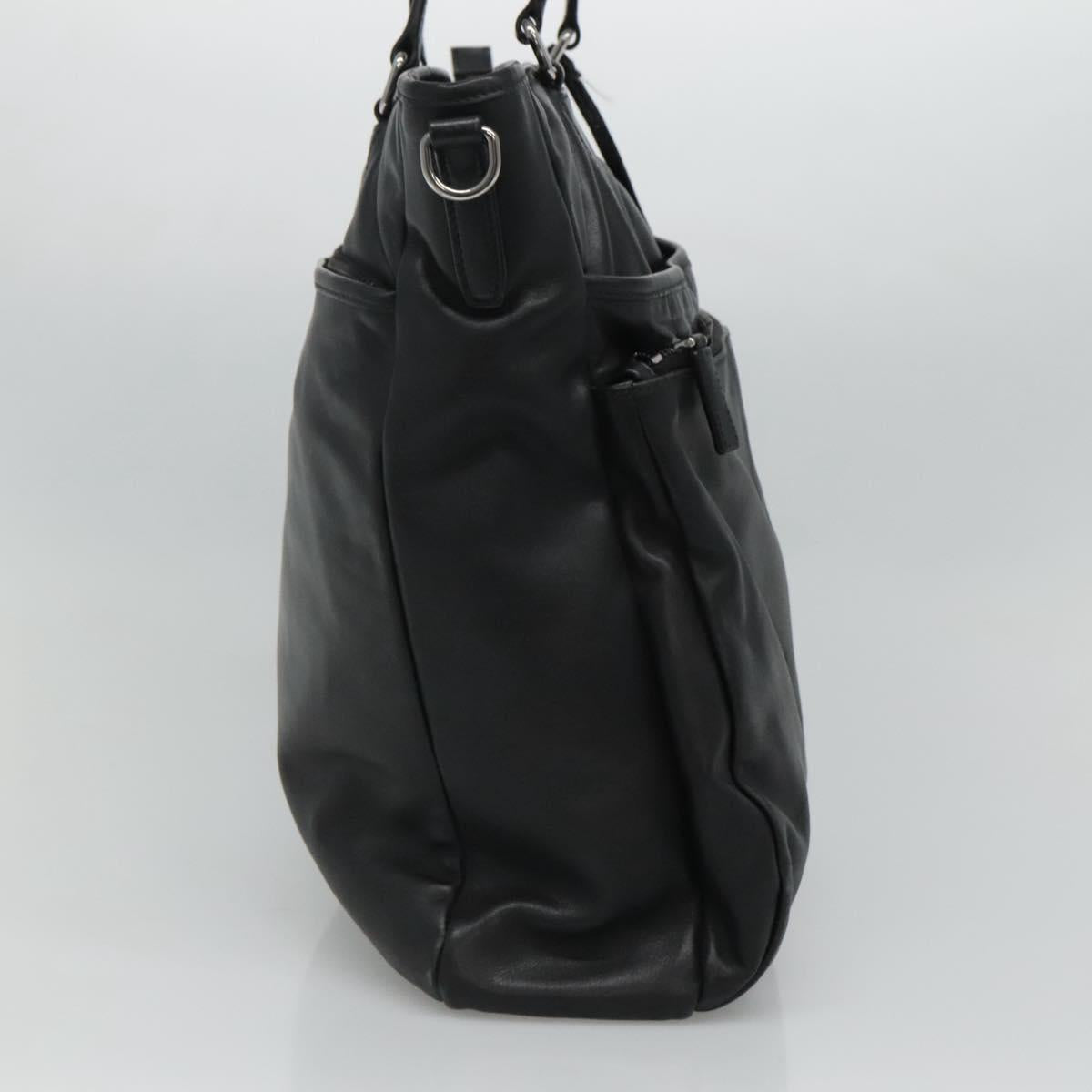 Prada Black Leather Tote Bag (Pre-Owned)
