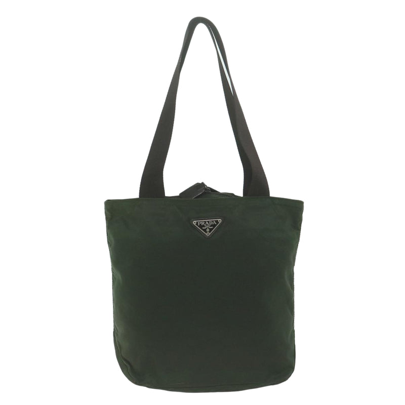Prada Tessuto Green Synthetic Tote Bag (Pre-Owned)