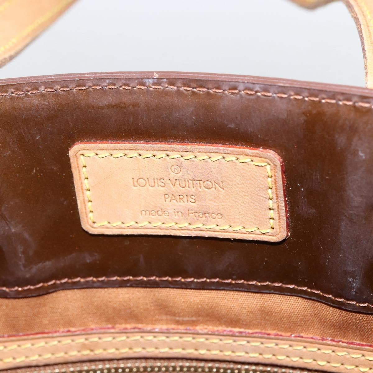 Louis Vuitton Reade Monogram Vernis Brown Patent_Leather Handbag (Pre-Owned)