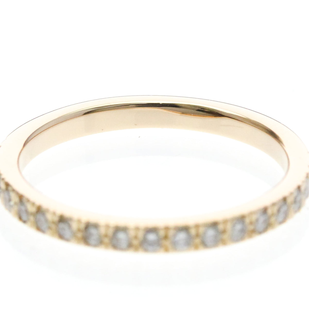 Tiffany & Co. Novo Band 18K Rose Gold And Diamonds Gold Pink_Gold Ring Jewelry (Pre-Owned)