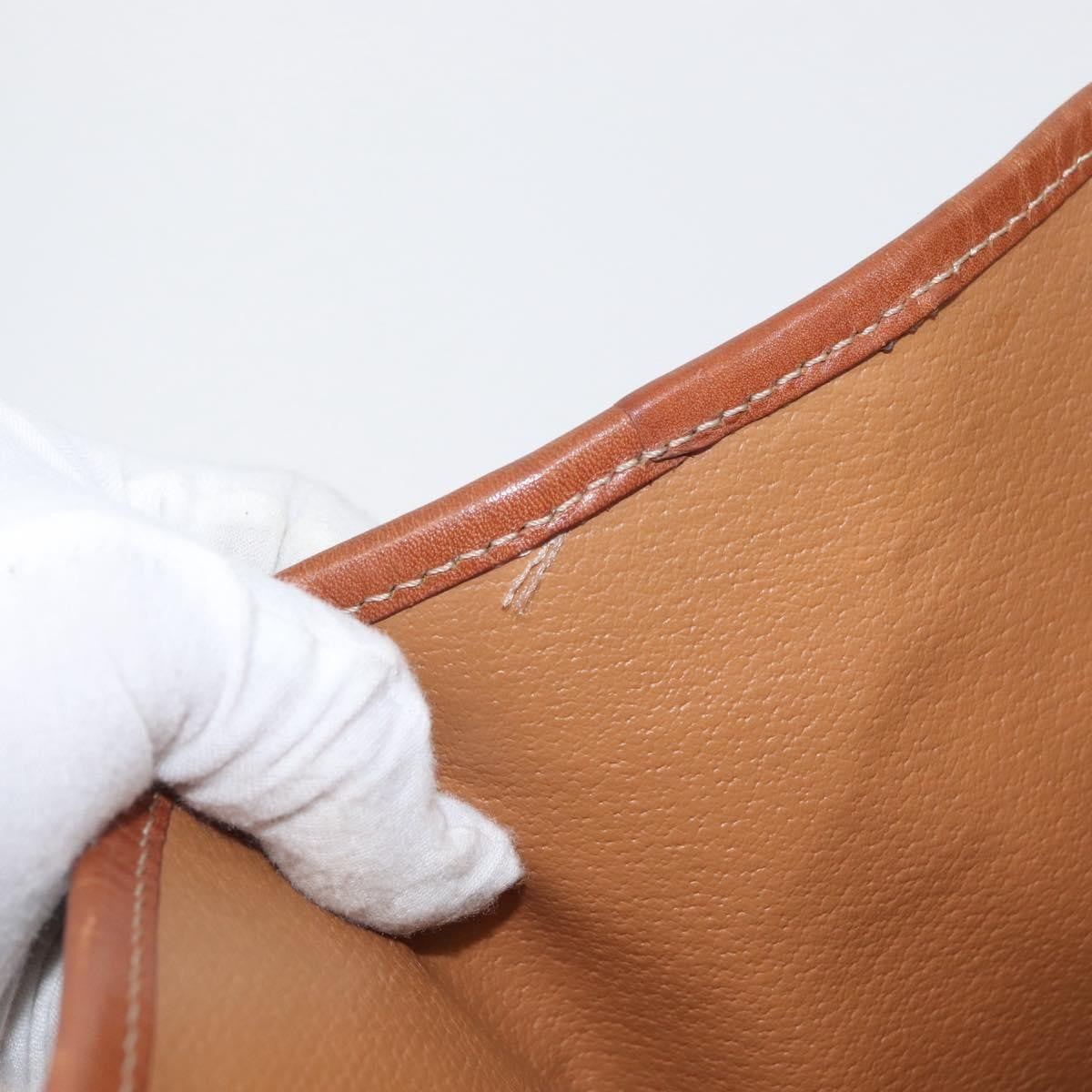 Celine Vintage Macadam Canvas And Leather Brown Canvas Tote Bag Bag (Pre-Owned)