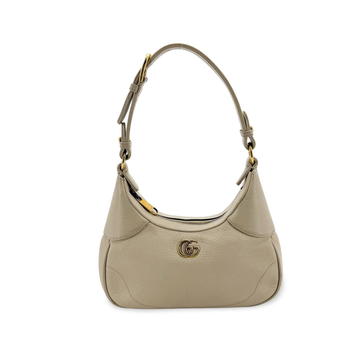 Gucci Aphrodite Leather Beige Leather Shoulder Bag Bag (Pre-Owned)