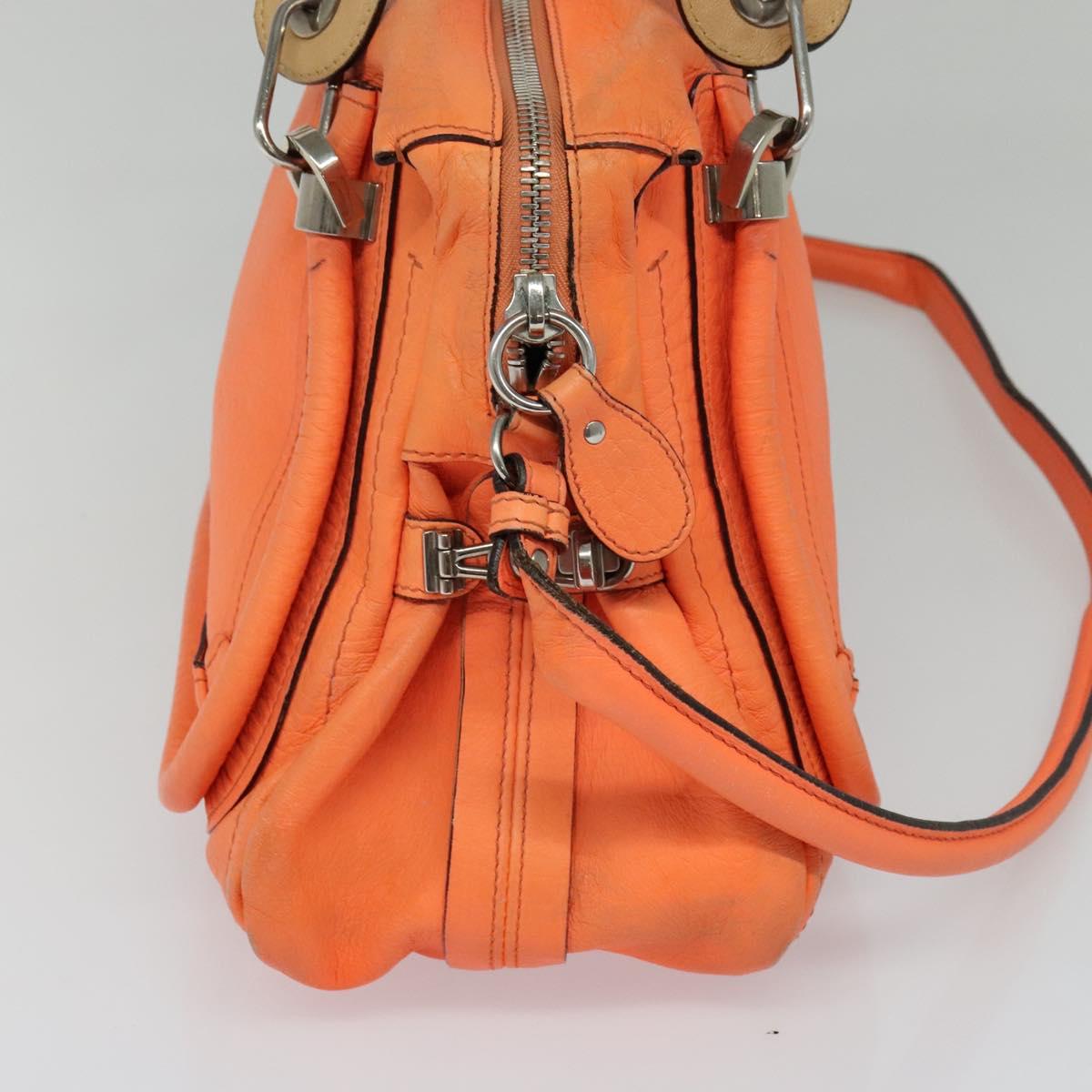 Chloé Paraty Orange Leather Handbag (Pre-Owned)