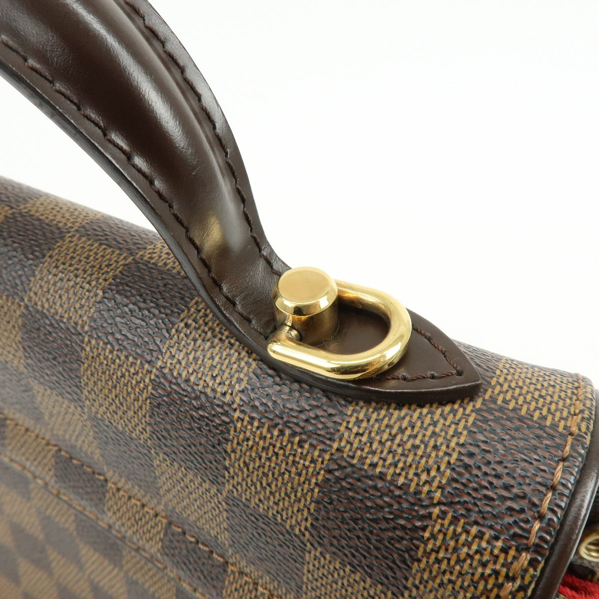 Louis Vuitton Bergamo Damier Brown Canvas Handbag (Pre-Owned)