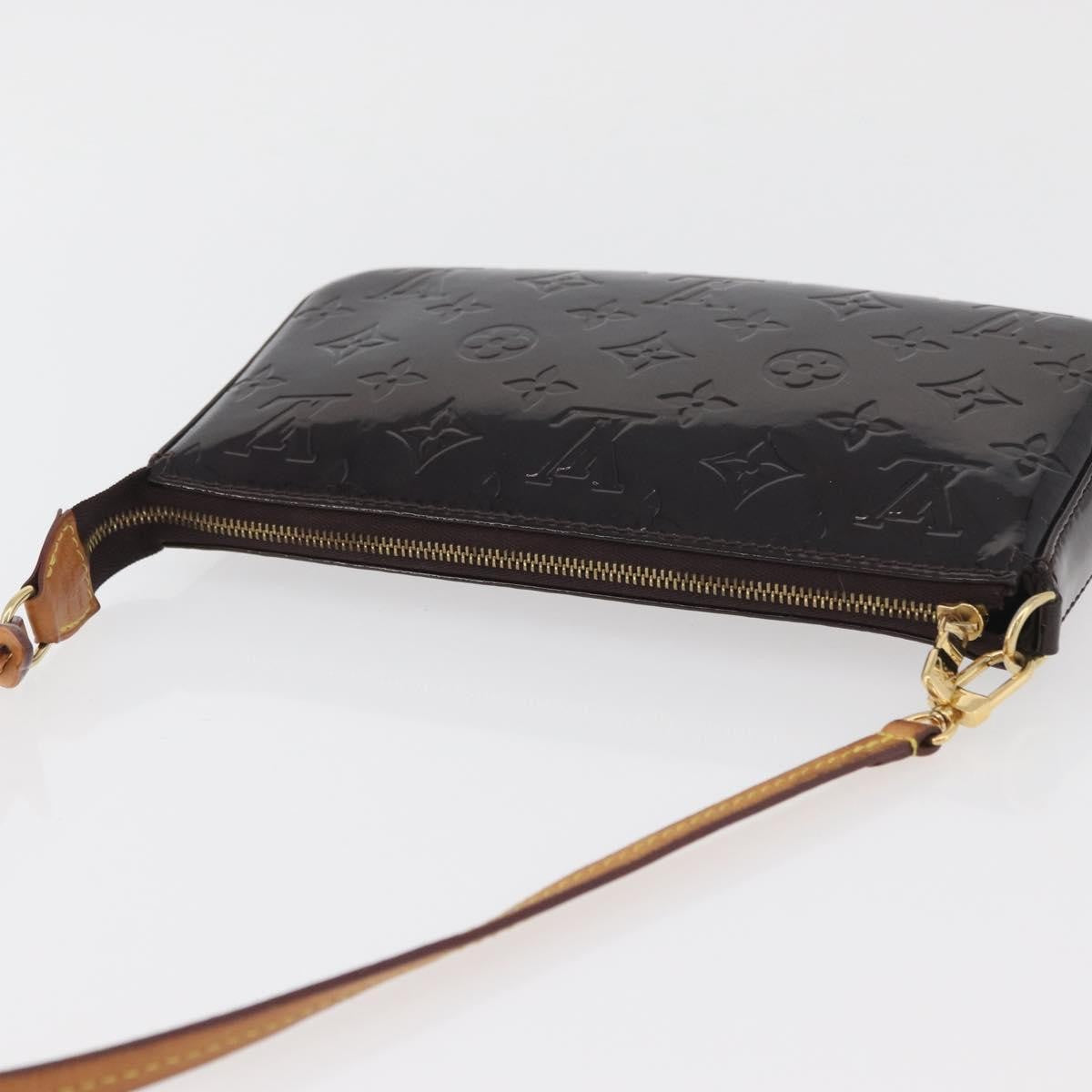 Louis Vuitton Lexington Pochette Monogram Vernis Brown Patent_Leather Clutche & Pouche Bag (Pre-Owned)
