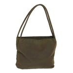 Prada Tessuto Brown Synthetic Shoulder Bag (Pre-Owned)