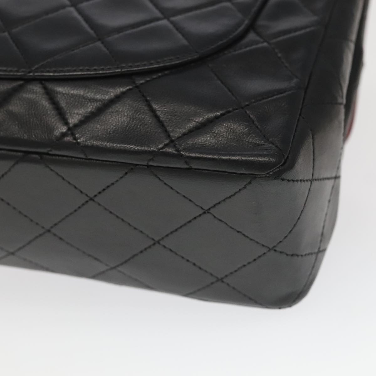 Chanel Coco Mark Black Leather Shoulder Bag (Pre-Owned)
