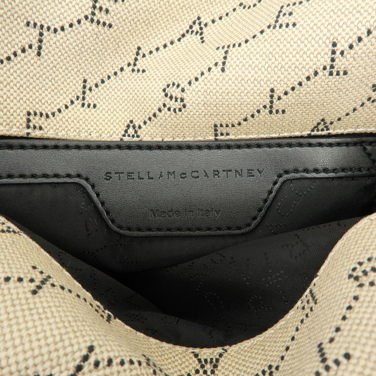 Stella Mccartney Falabella Faux Leather Beige Canvas Tote Bag Bag (Pre-Owned)