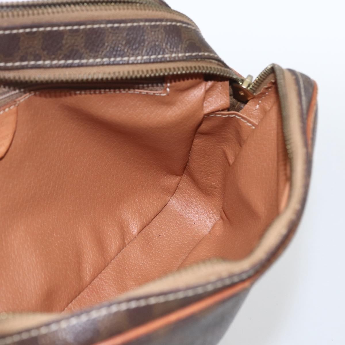 Celine Vintage Macadam Canvas Brown Canvas Shoulder Bag Bag (Pre-Owned)