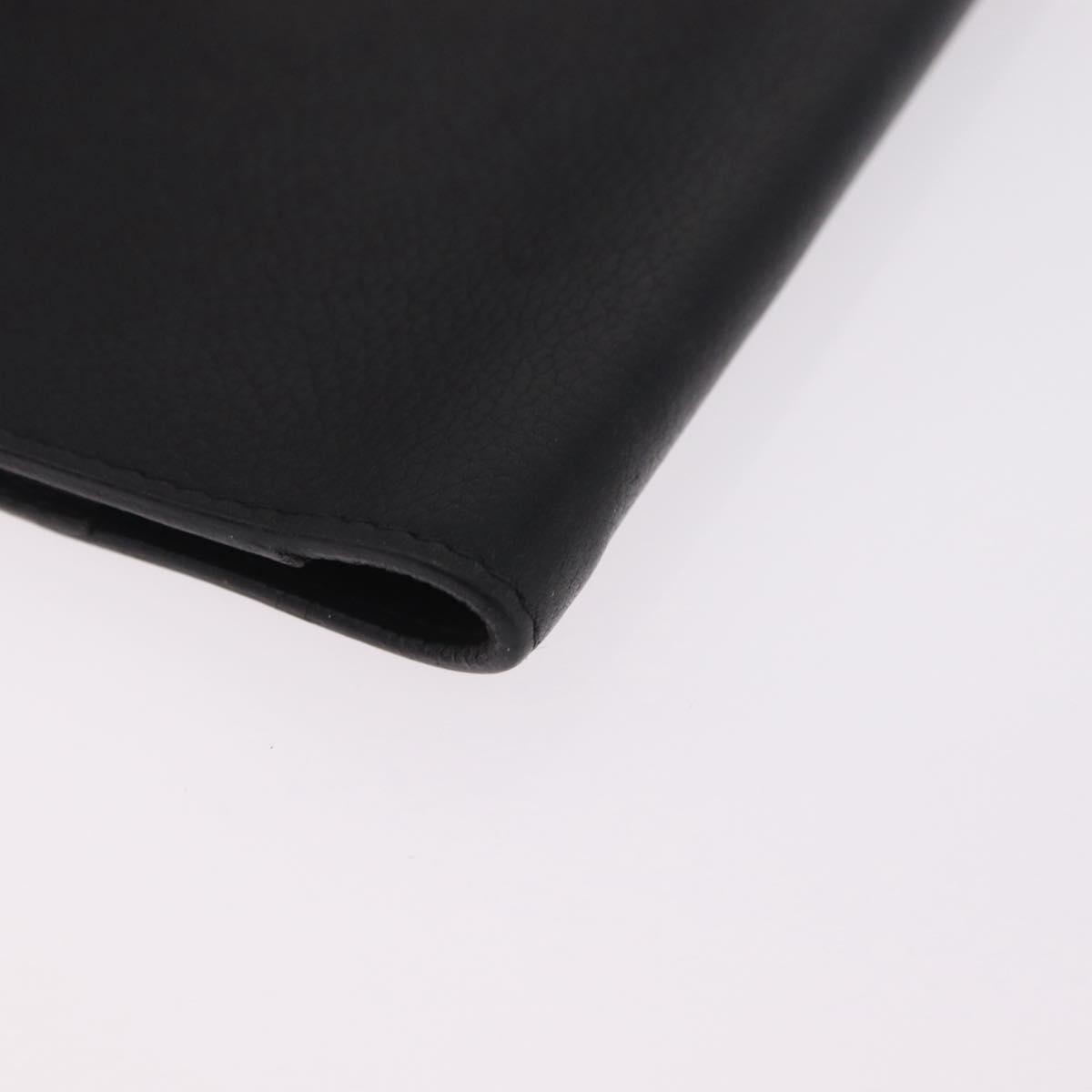 Hermes Vision Agenda Cover Leather Black Leather Briefcase Bag (Pre-Owned)