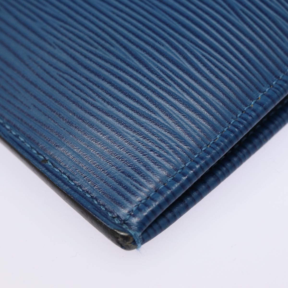 Louis Vuitton Pochette Jour Blue Leather Clutch Bag (Pre-Owned)