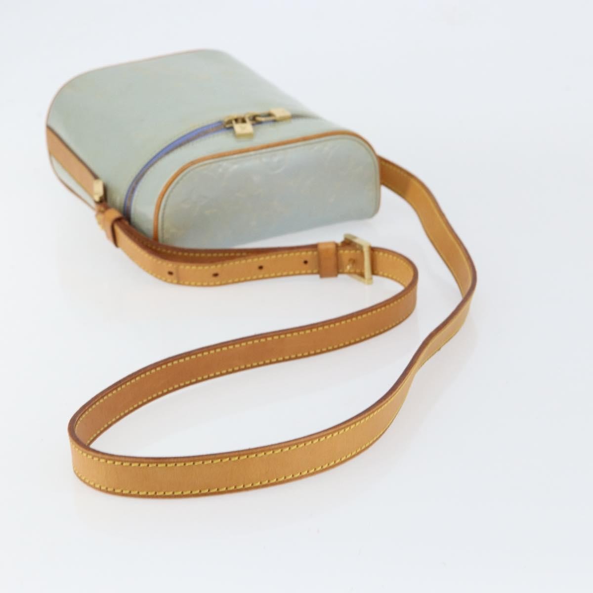 Louis Vuitton Sullivan Monogram Vernis Gray Patent_Leather Shoulder Bag Bag (Pre-Owned)