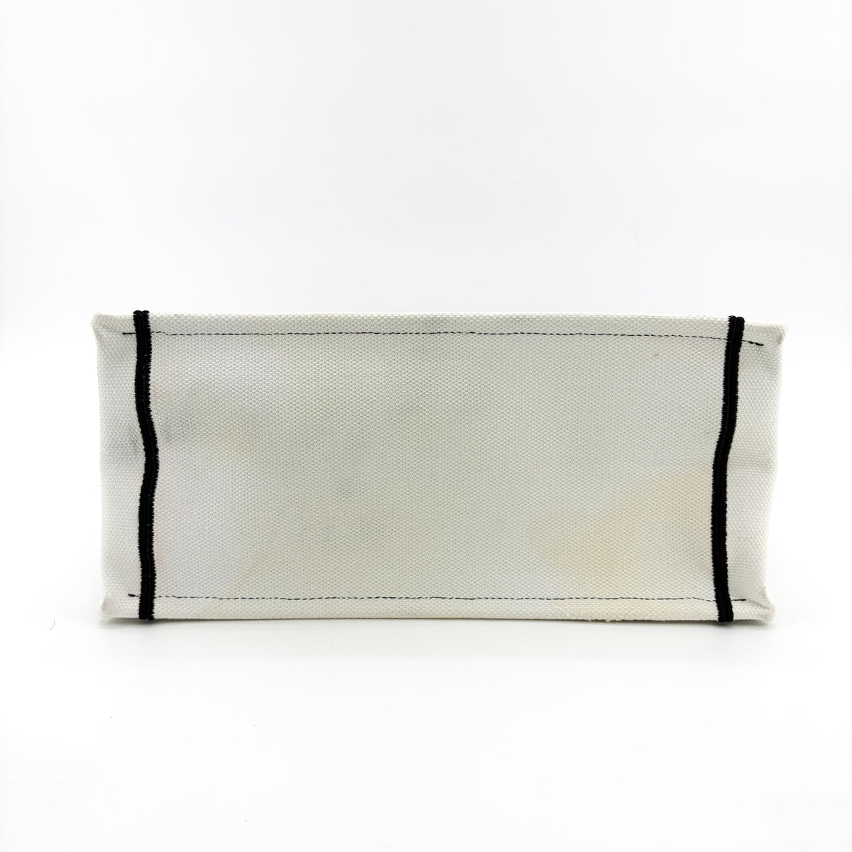 Christian Dior Miss Dior Book Embroidered Canvas White Canvas Tote Bag Bag (Pre-Owned)