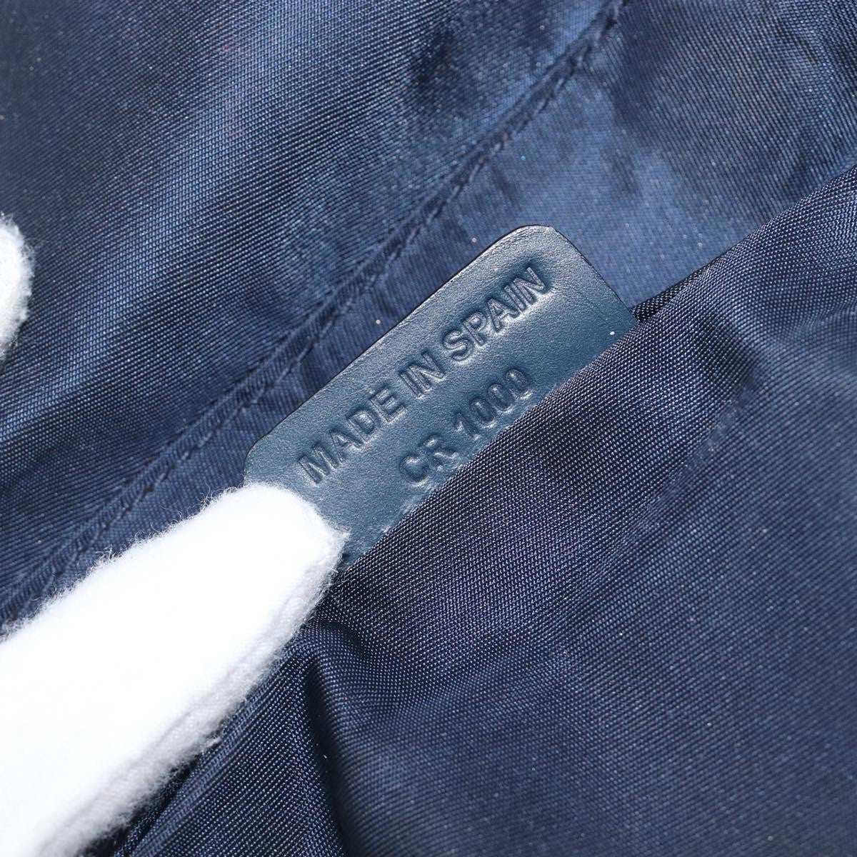 Christian Dior Saddle Zip Diorissimo Canvas Navy Canvas Clutche & Pouche Bag (Pre-Owned)
