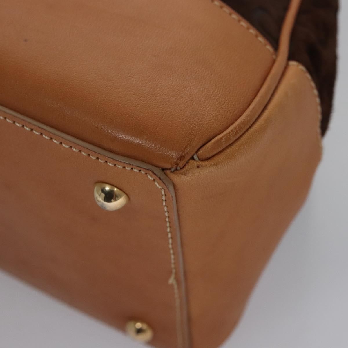 Celine C Macadam Canvas Brown Canvas Handbag (Pre-Owned)