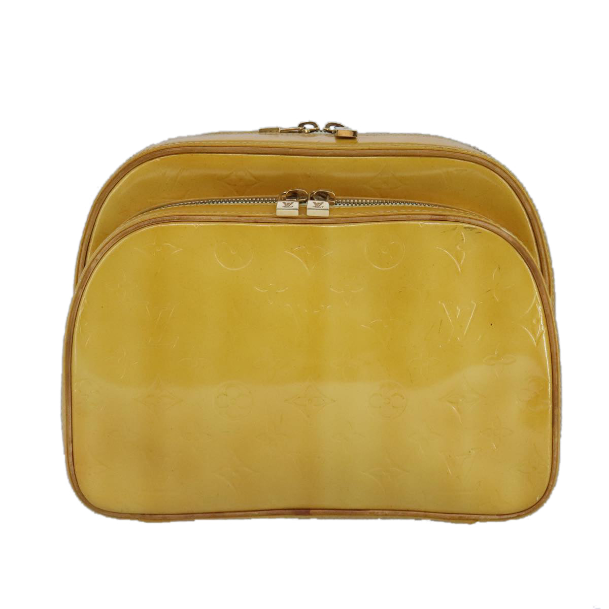 Louis Vuitton Murray Yellow Patent Leather Backpack Bag (Pre-Owned)