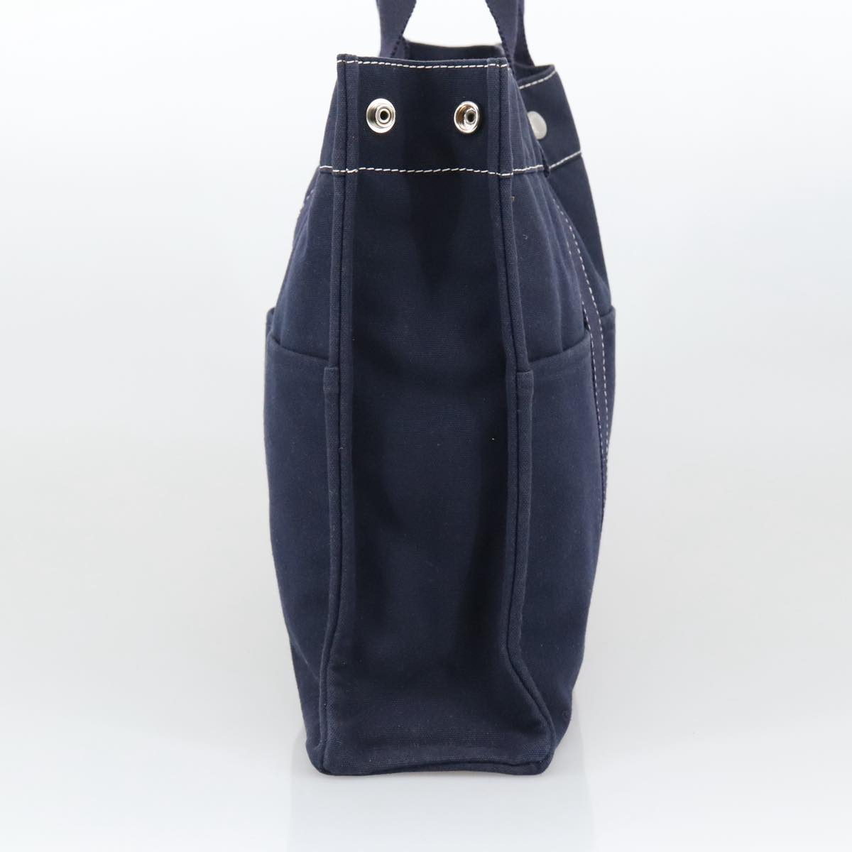 Hermès Herline Navy Canvas Tote Bag (Pre-Owned)