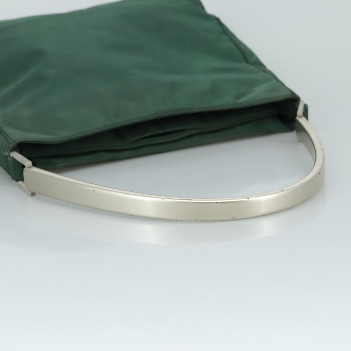 Prada Tessuto Green Synthetic Shoulder Bag (Pre-Owned)