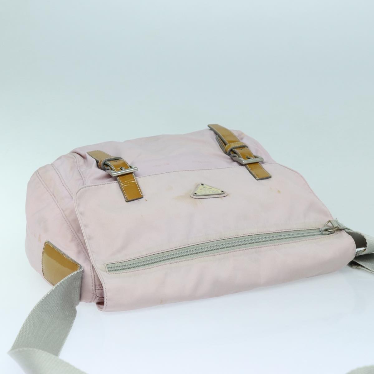Prada Tessuto Pink Synthetic Shoulder Bag (Pre-Owned)