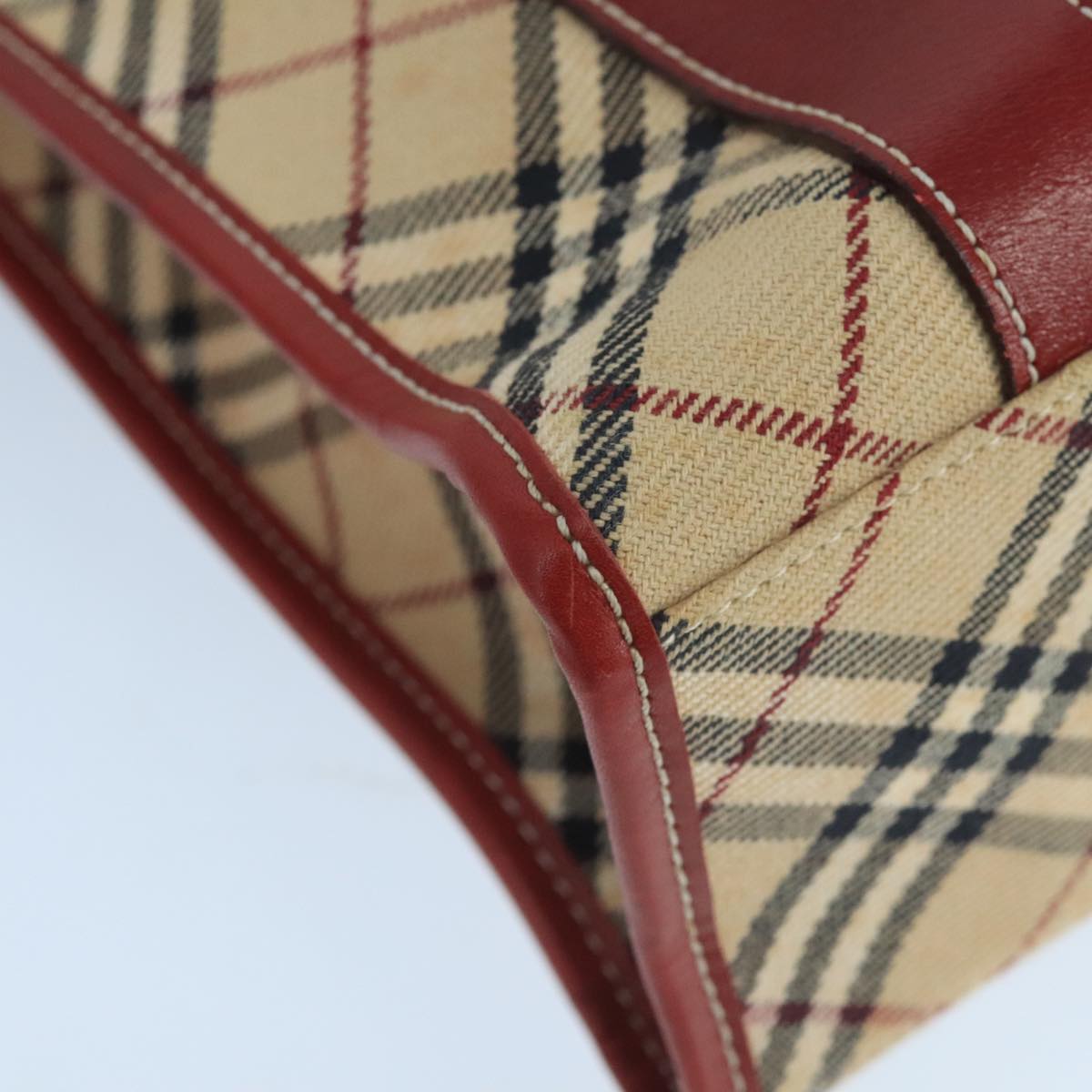 Burberry Nova Check Beige Canvas Tote Bag (Pre-Owned)