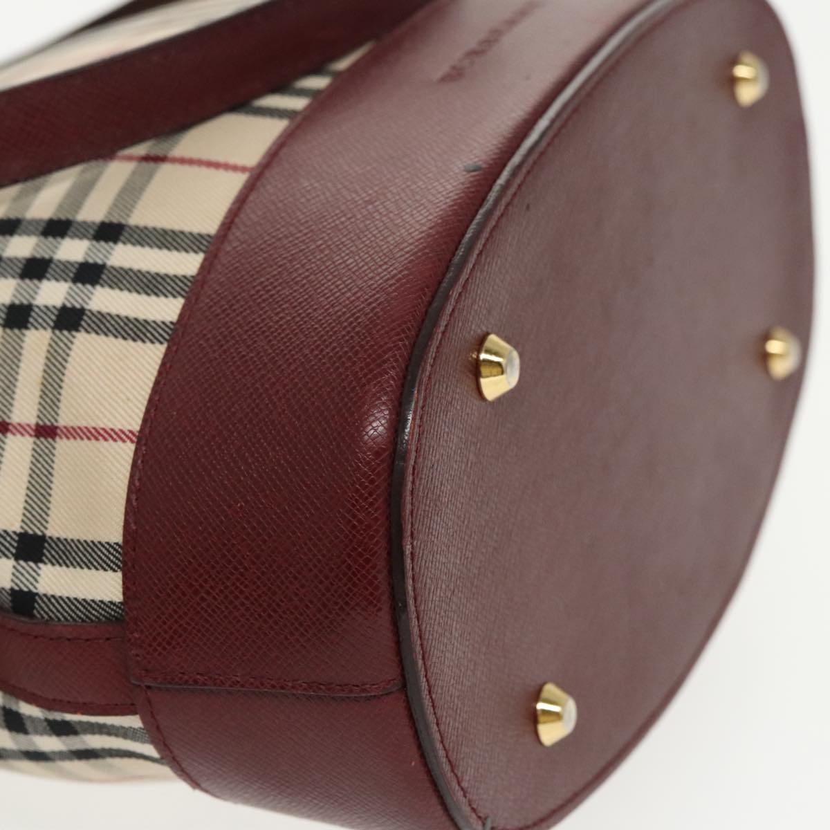 Burberry Nova Check Beige Canvas Tote Bag (Pre-Owned)