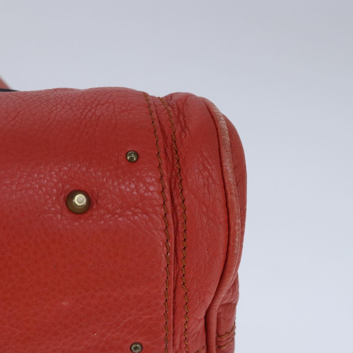 Chloé Paddington Red Leather Handbag (Pre-Owned)