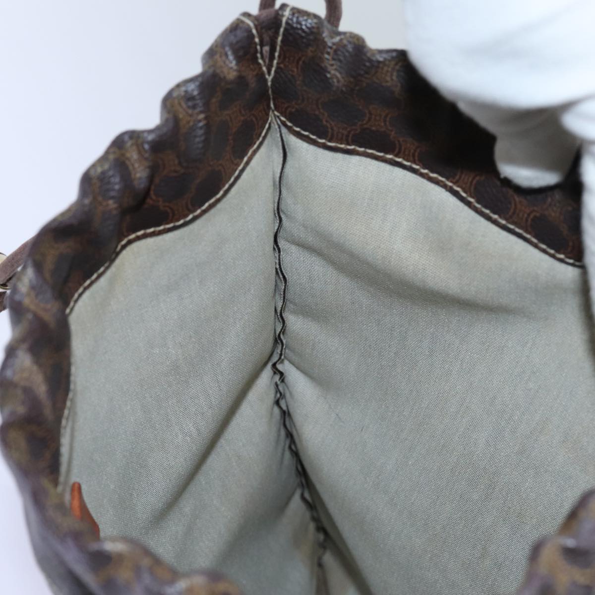 Céline Macadam Brown Canvas Clutch Bag (Pre-Owned)