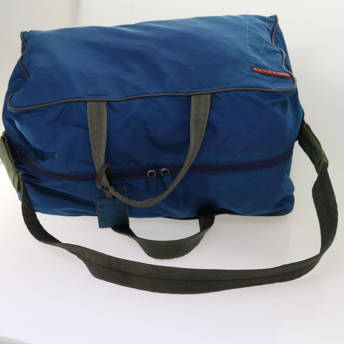 Prada Tessuto Blue Synthetic Travel Bag (Pre-Owned)