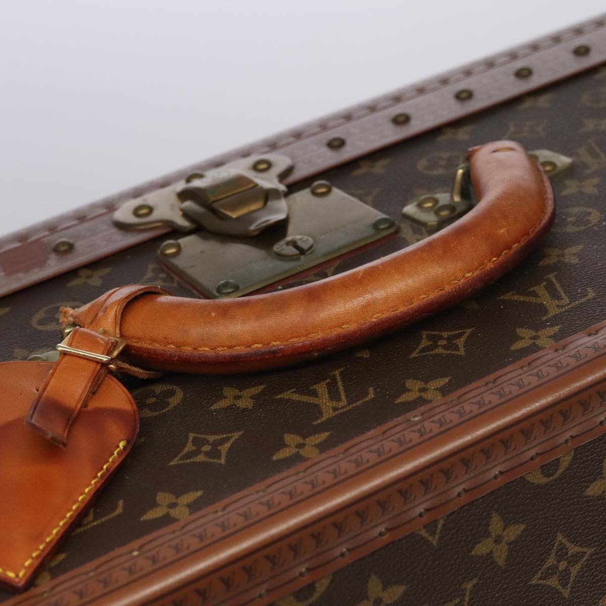 Louis Vuitton Alzer Brown Canvas Travel Bag (Pre-Owned)