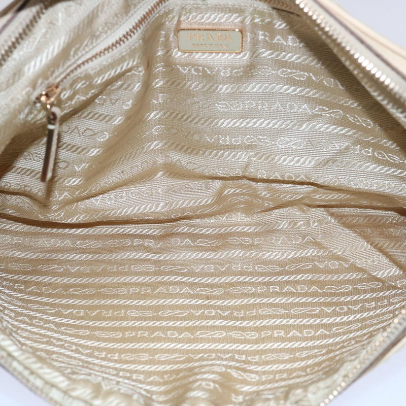 Prada Beige Synthetic Shoulder Bag (Pre-Owned)