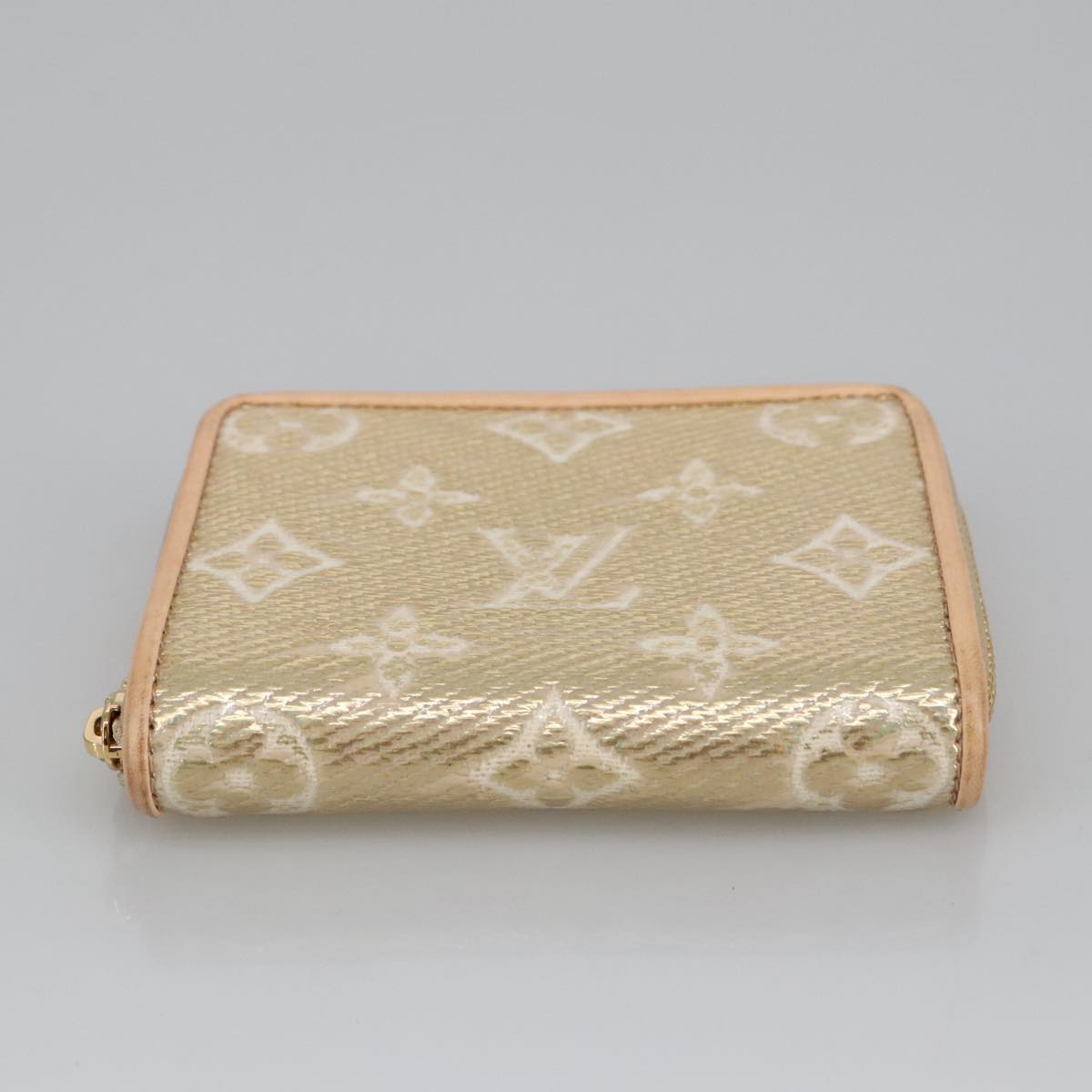 Louis Vuitton Zippy Coin Purse Gold Canvas Wallet  (Pre-Owned)