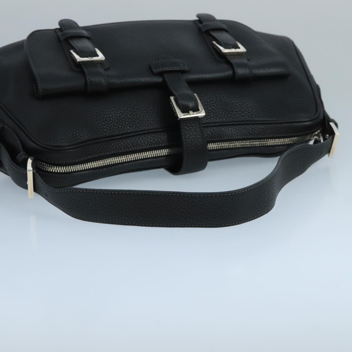 Loewe Senda Black Leather Shoulder Bag (Pre-Owned)