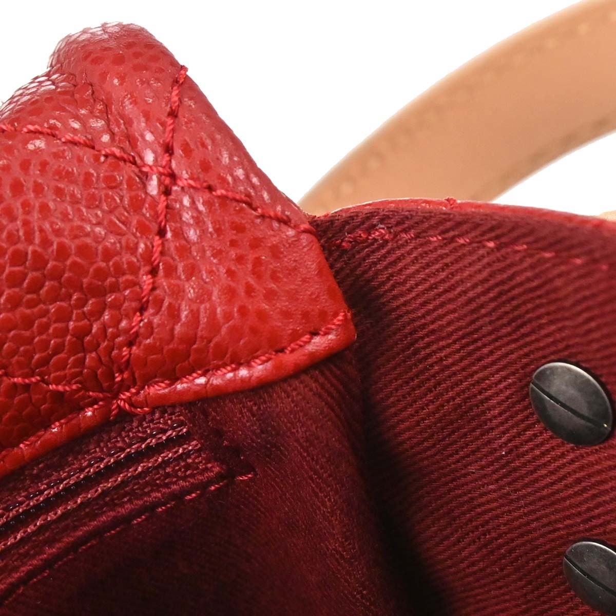 Chanel Reissue 2.55 Belt Quilted Aged Calfskin Red Leather Shoulder Bag Bag (Pre-Owned)