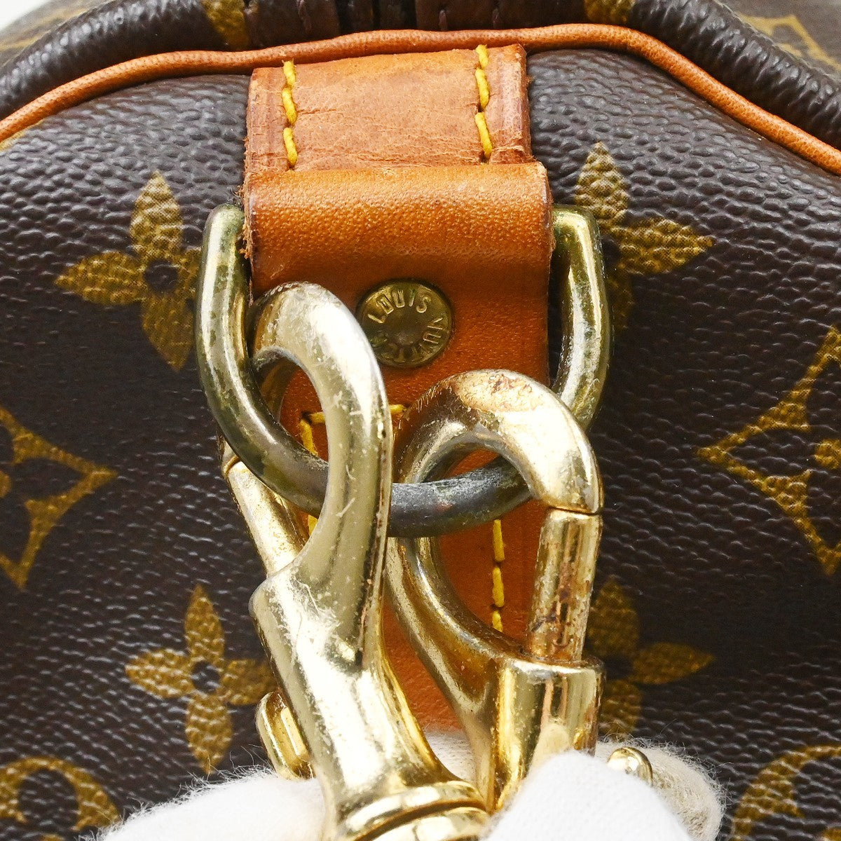 Louis Vuitton Keepall Bandouliere Monogram Canvas Brown Canvas Travel Bag Bag (Pre-Owned)