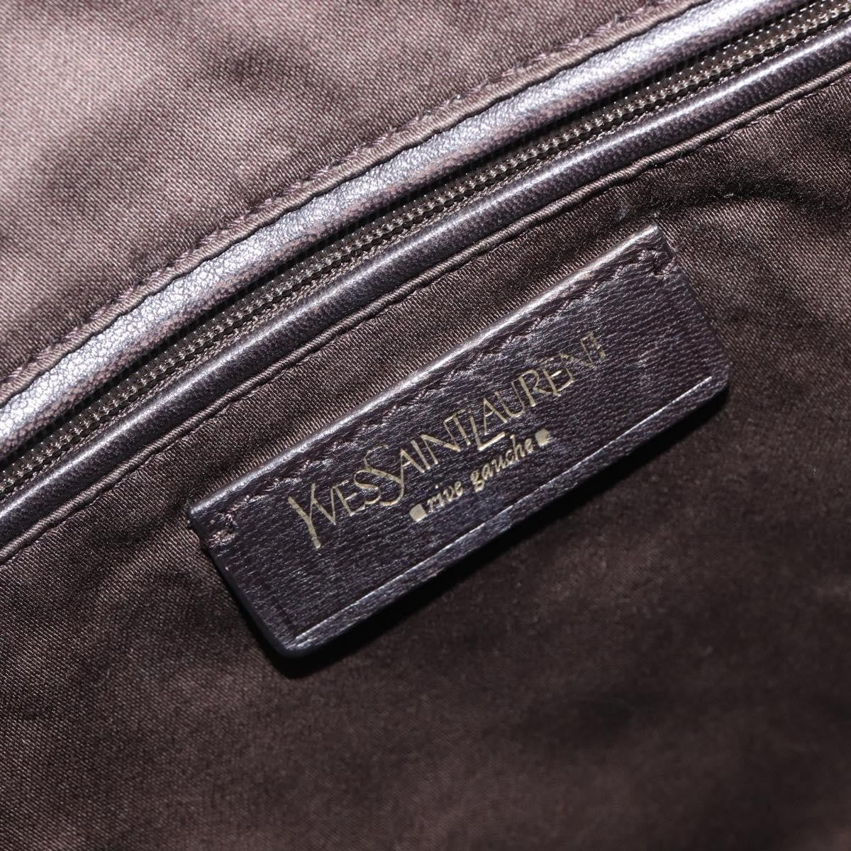 Saint Laurent Easy Y Satchel Patent Beige Patent_Leather Handbag (Pre-Owned)