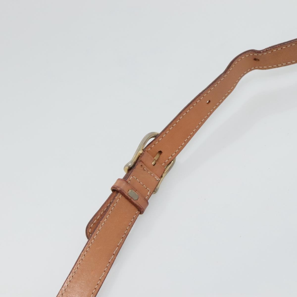 Celine Vintage Macadam Canvas And Leather Brown Canvas Shoulder Bag Bag (Pre-Owned)