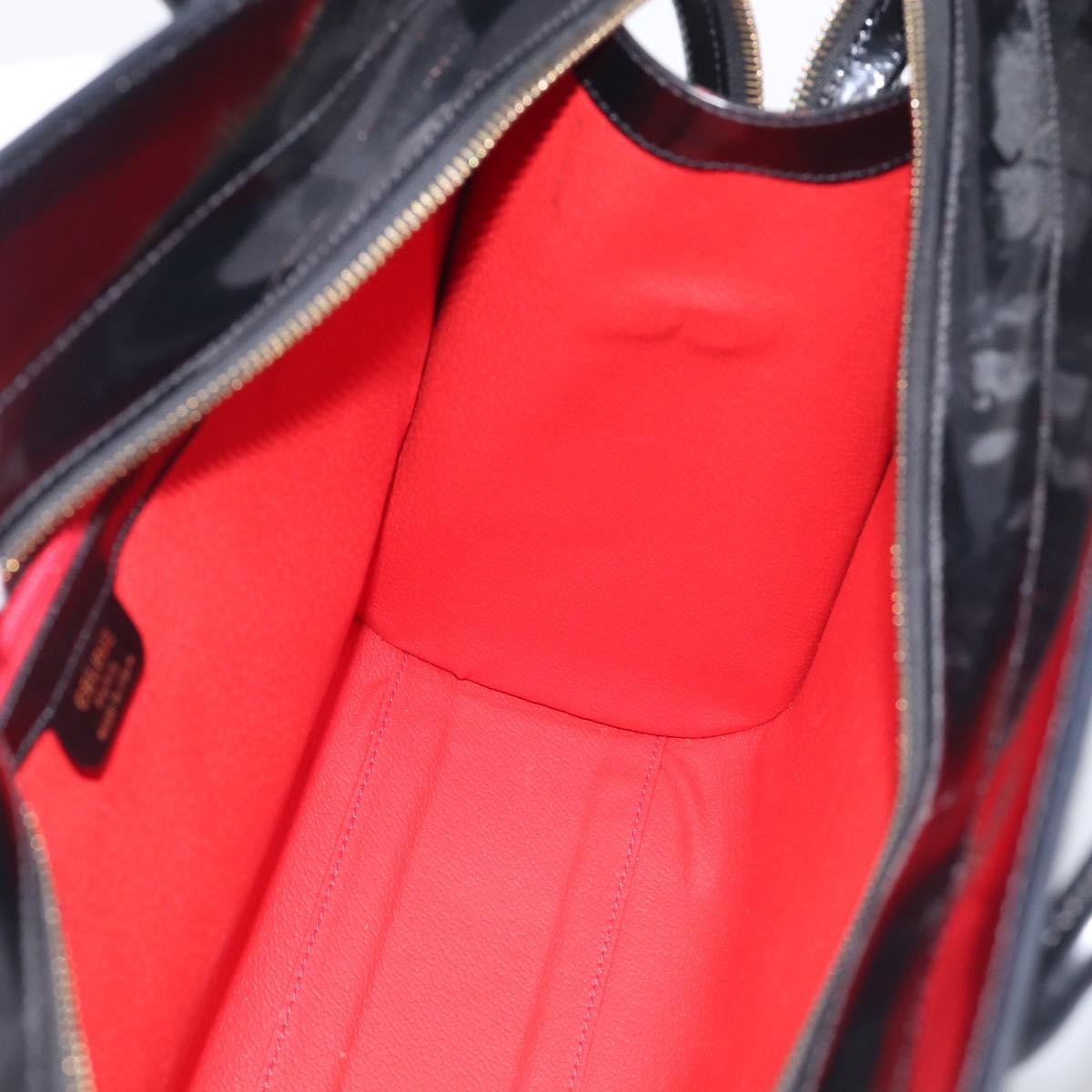 Celine Tote Leather Black Patent_Leather Tote Bag Bag (Pre-Owned)