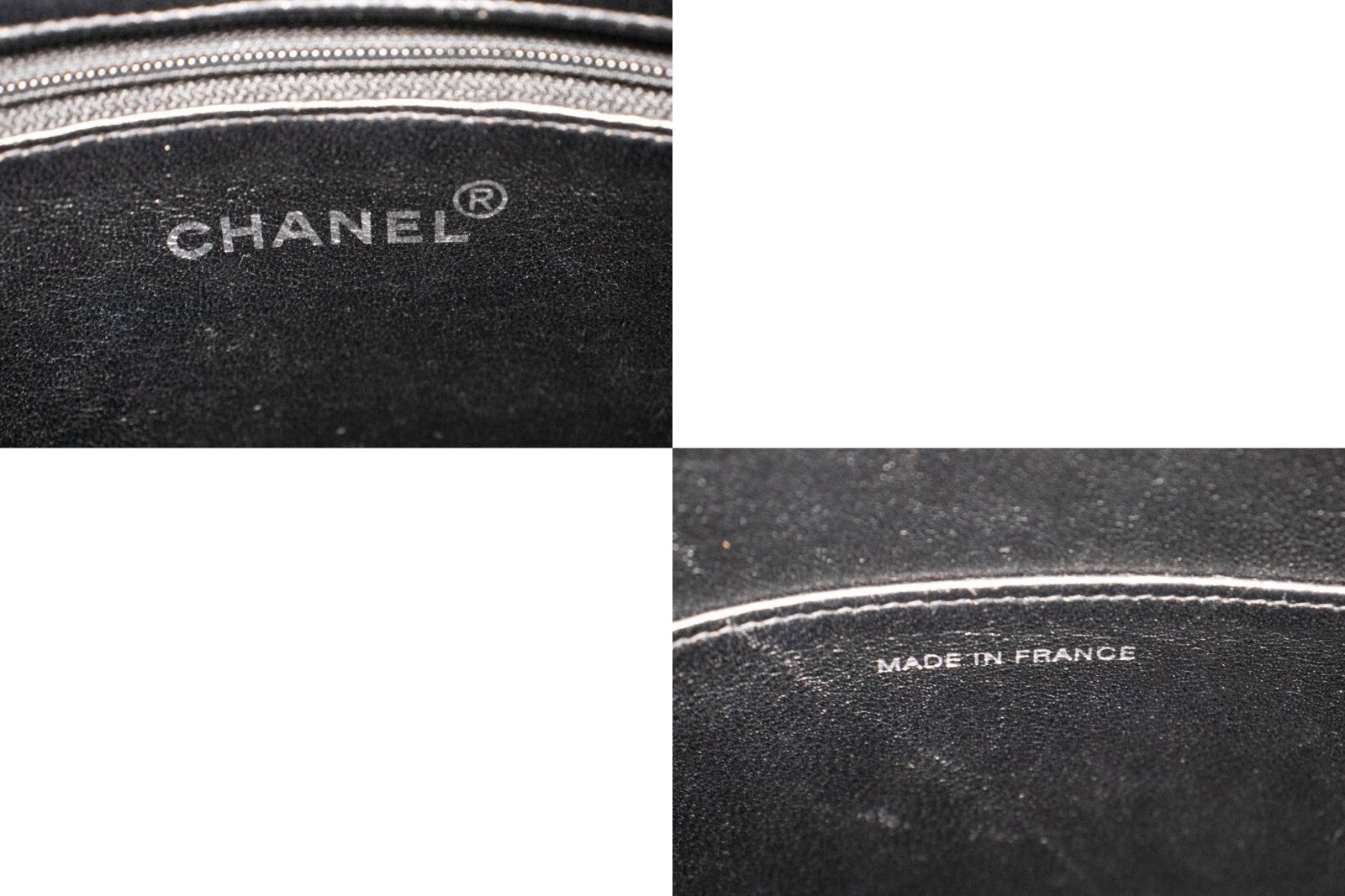Chanel Medallion Tote Quilted Caviar Black Leather Tote Bag Bag (Pre-Owned)