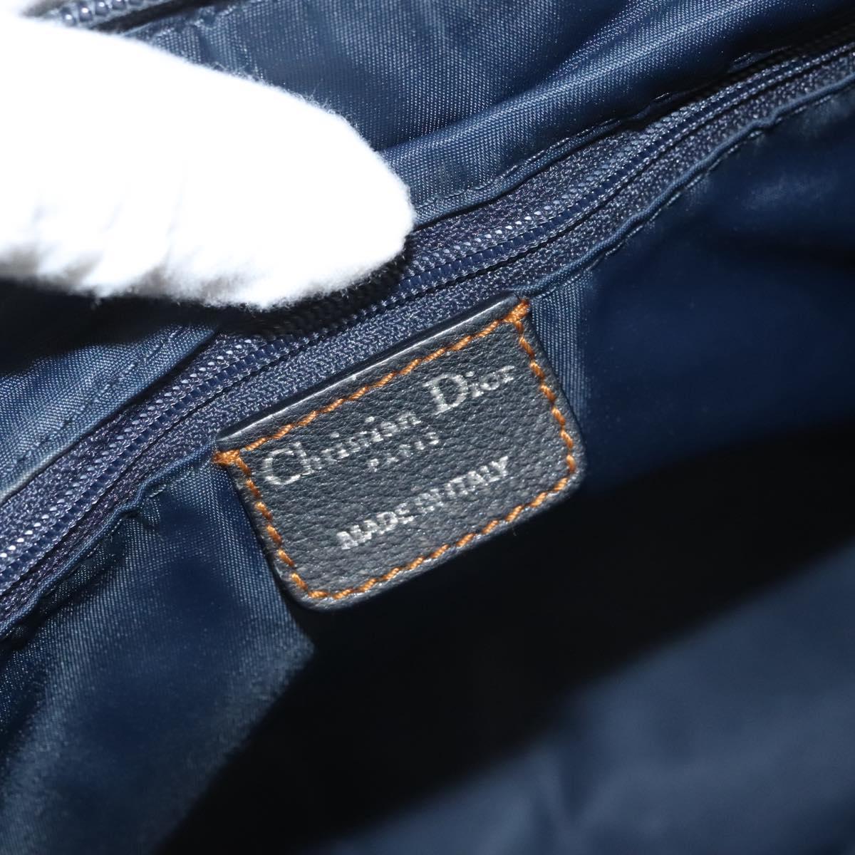 Dior Cd Navy Canvas Handbag (Pre-Owned)