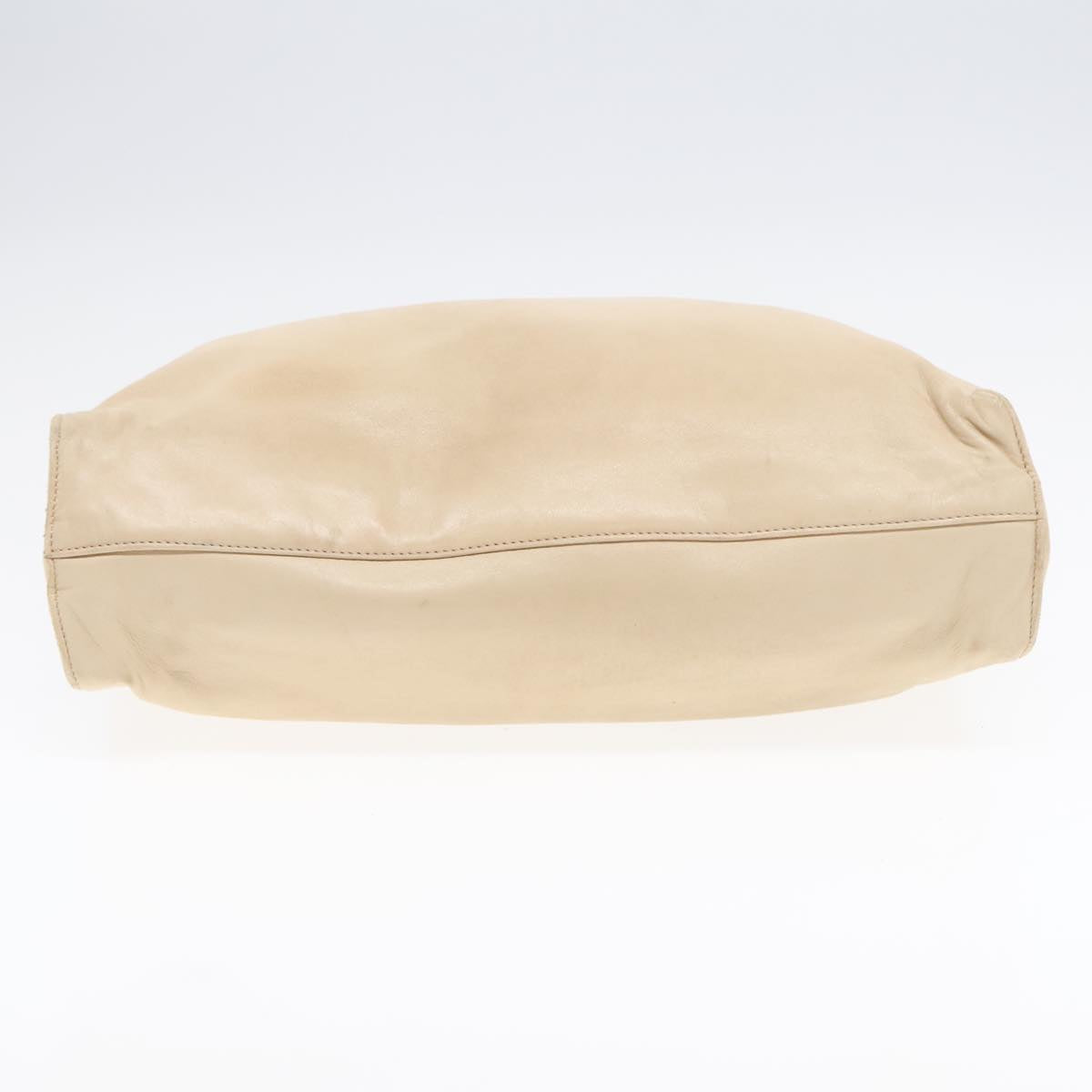 Prada Beige Leather Shoulder Bag (Pre-Owned)