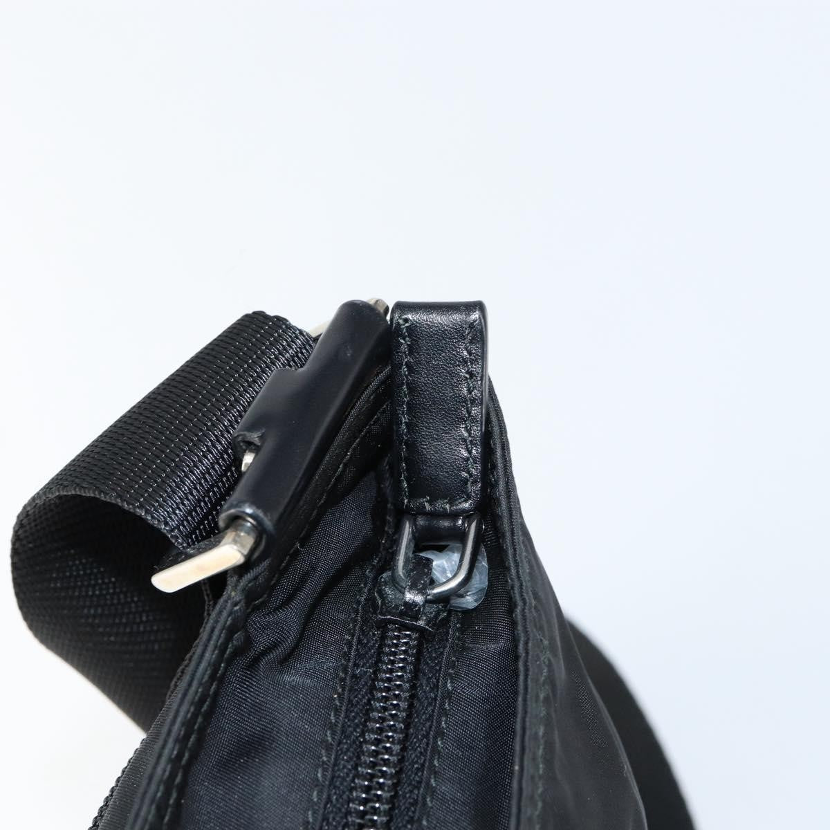 Prada Front Pocket Messenger Tessuto Black Nylon Shoulder Bag Bag (Pre-Owned)