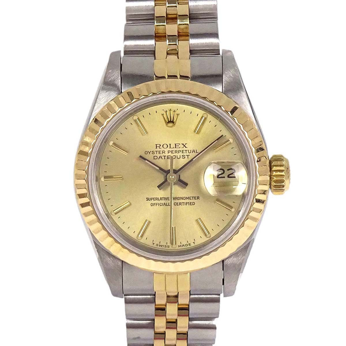 Rolex Oyster Perpetual Datejust Automatic Stainless Steel And Yellow Gold Watch (Pre-Owned)