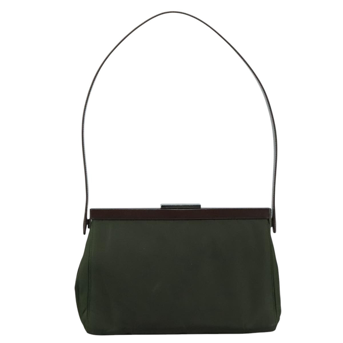 Prada Khaki Synthetic Shoulder Bag (Pre-Owned)