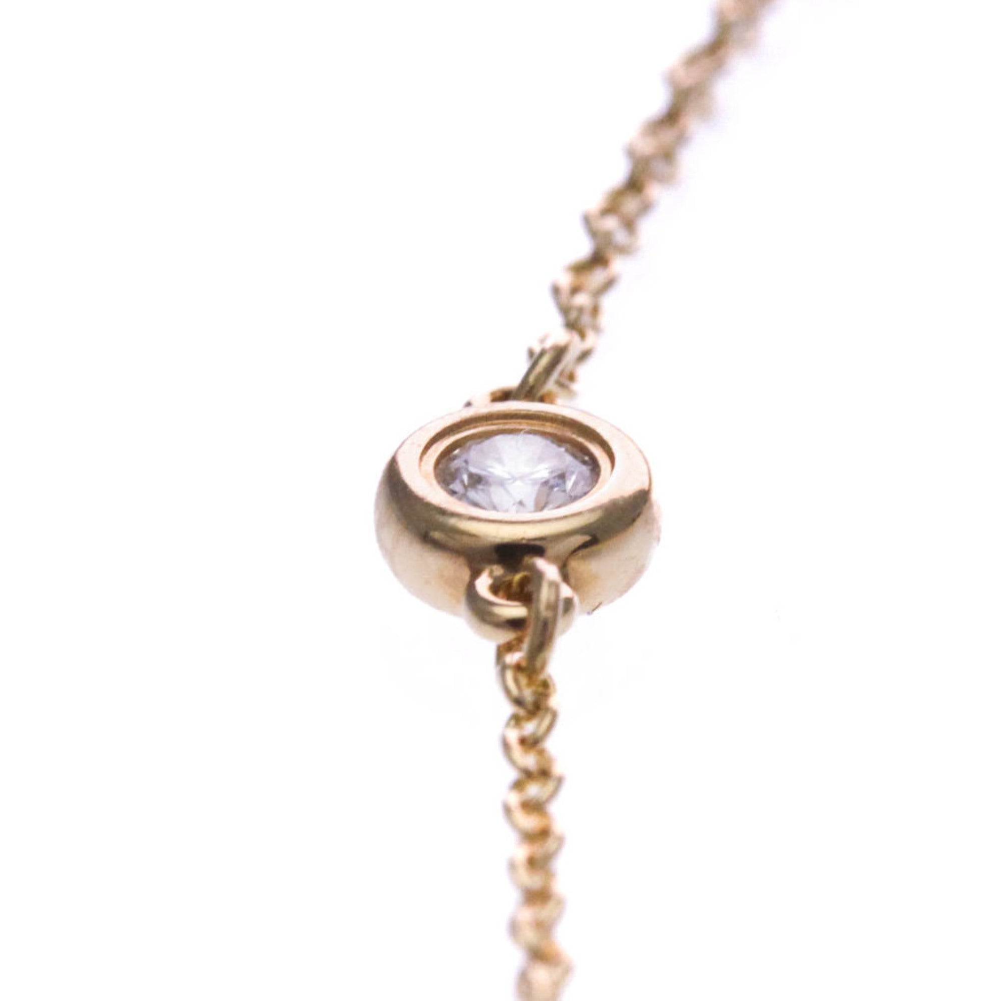 Tiffany & Co. Elsa Peretti Diamonds By The Yard 18K Rose Gold With Diamond Gold Pink_Gold Bracelet Jewelry (Pre-Owned)