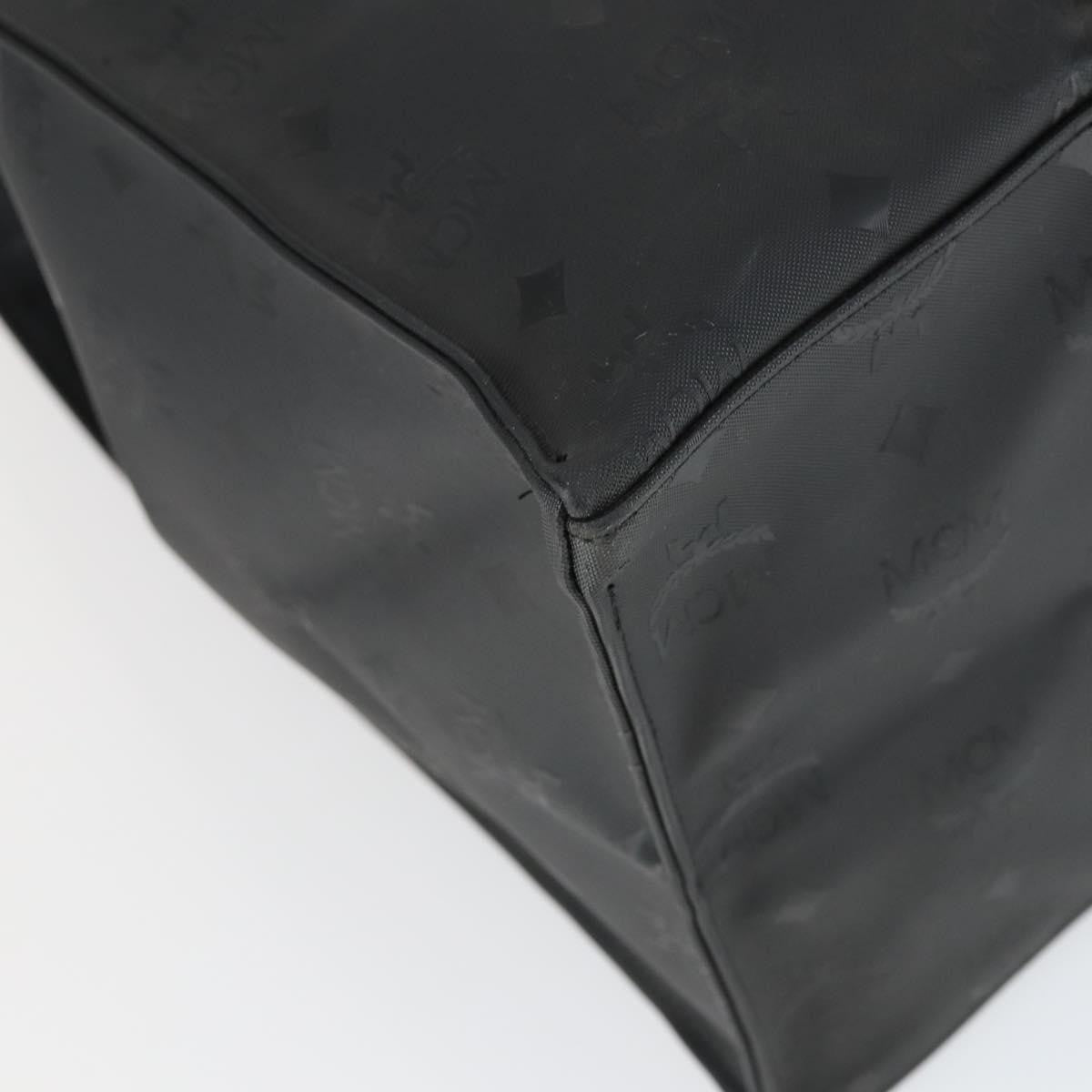 MCM Vintage Visetos Canvas Black Canvas Tote Bag Bag (Pre-Owned)