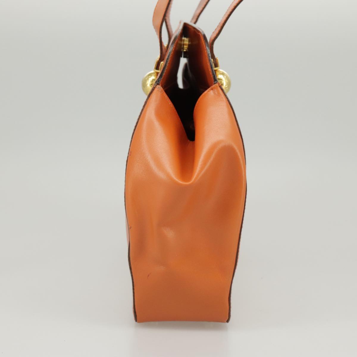 Céline Orange Leather Shoulder Bag (Pre-Owned)
