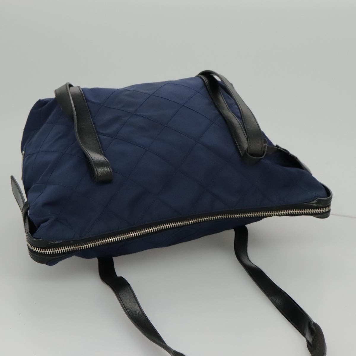 Prada Navy Synthetic Shoulder Bag (Pre-Owned)