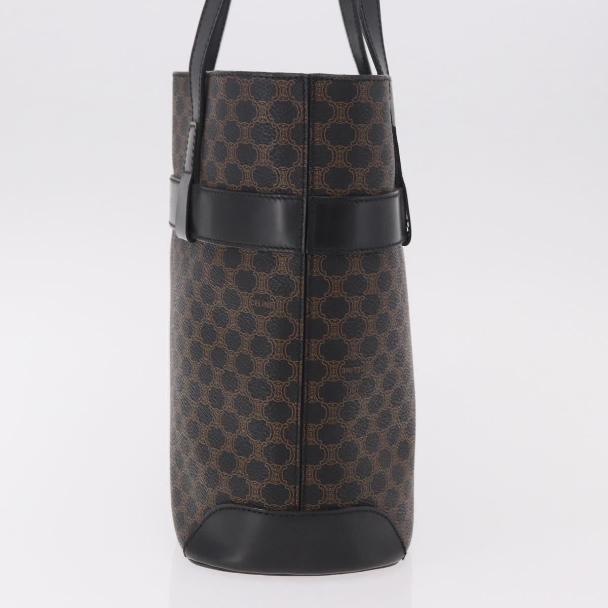 Celine C Macadam Tote Pvc Leather/ Macadam Canvas Black Canvas Shoulder Bag Bag (Pre-Owned)