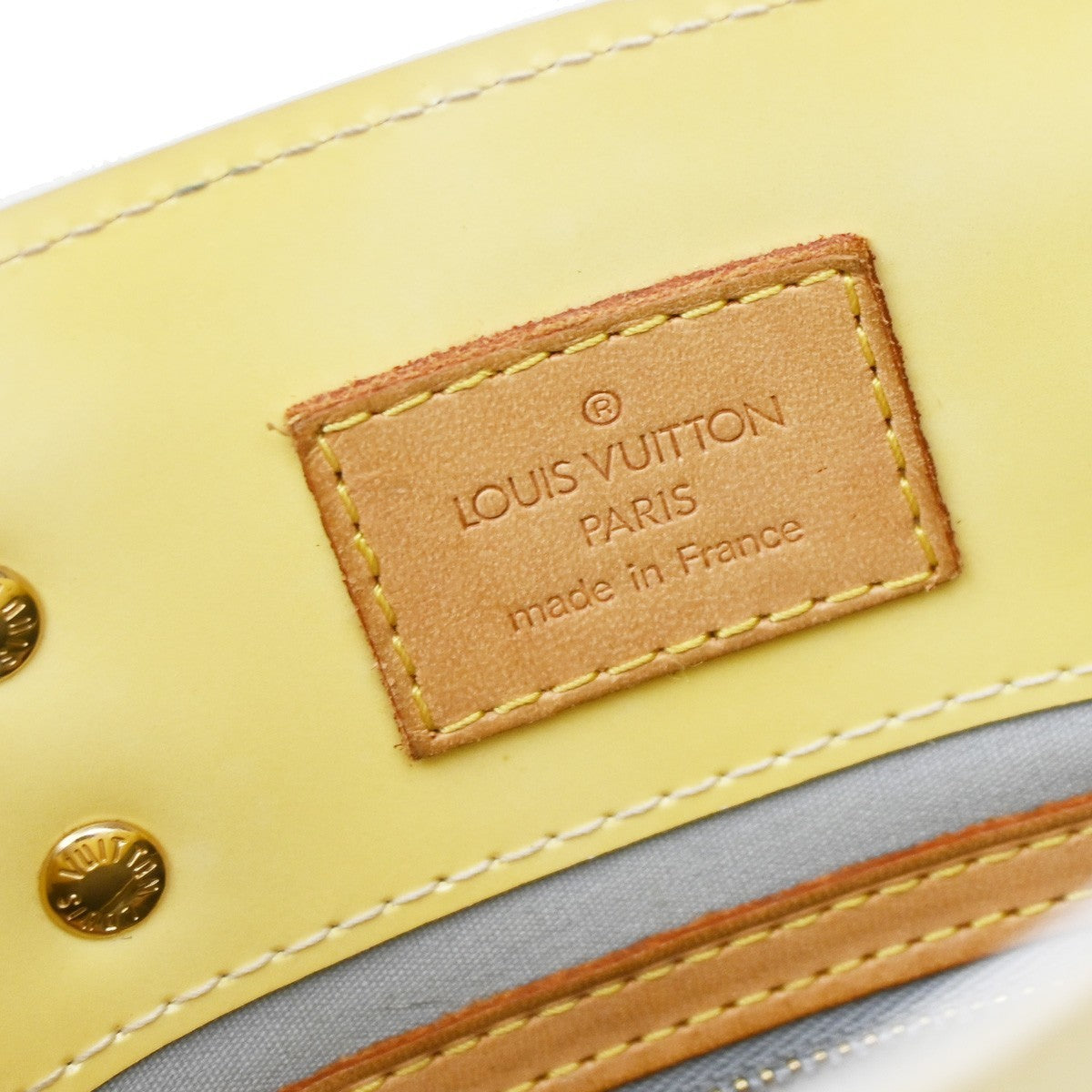 Louis Vuitton Robert Wilson Reade Vernis Yellow Patent_Leather Tote Bag Bag (Pre-Owned)