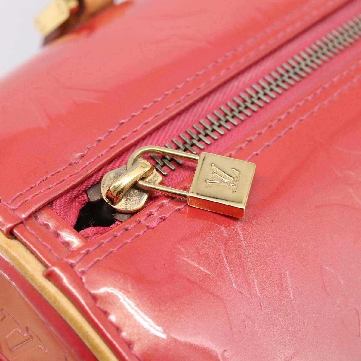 Louis Vuitton Bedford Monogram Vernis Pink Patent_Leather Handbag (Pre-Owned)